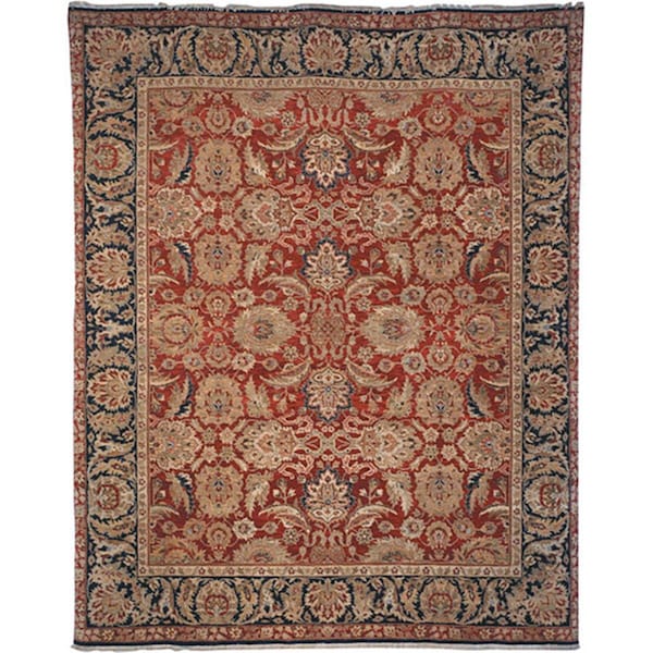 Safavieh Old World Hand Knotted Medium Rectangular Area RugRed & Navy 6 x 9 ft. OW115F-6 - main